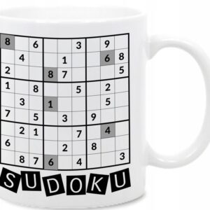 Sudoku, Puzzle, Matematyka, Kubek