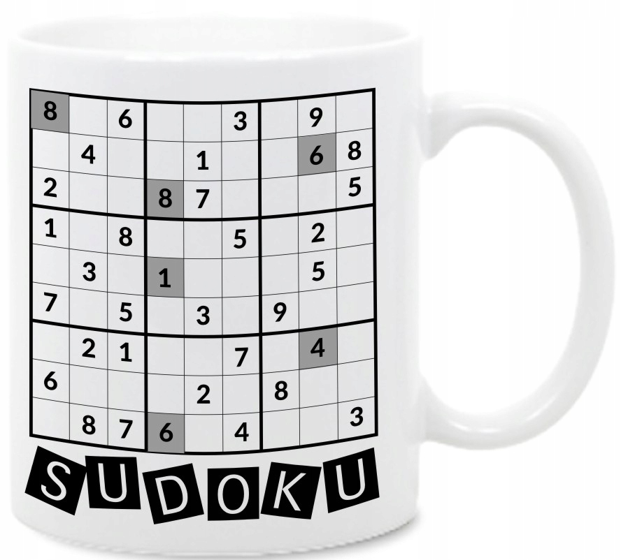 Sudoku, Puzzle, Matematyka, Kubek