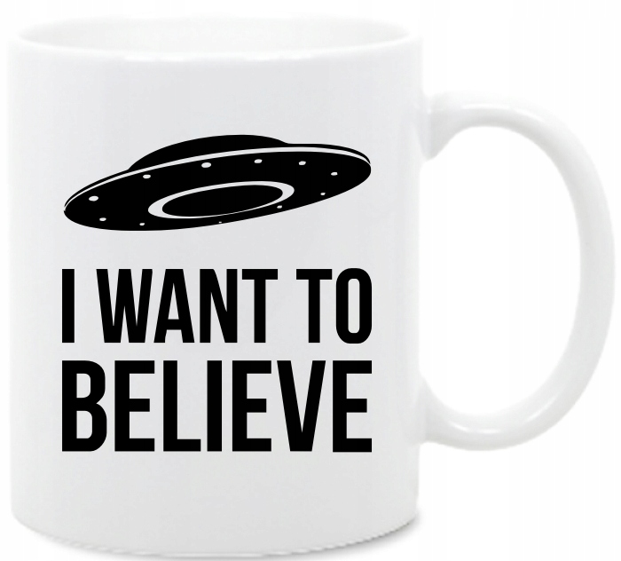 I Want to Believe UFO kubek