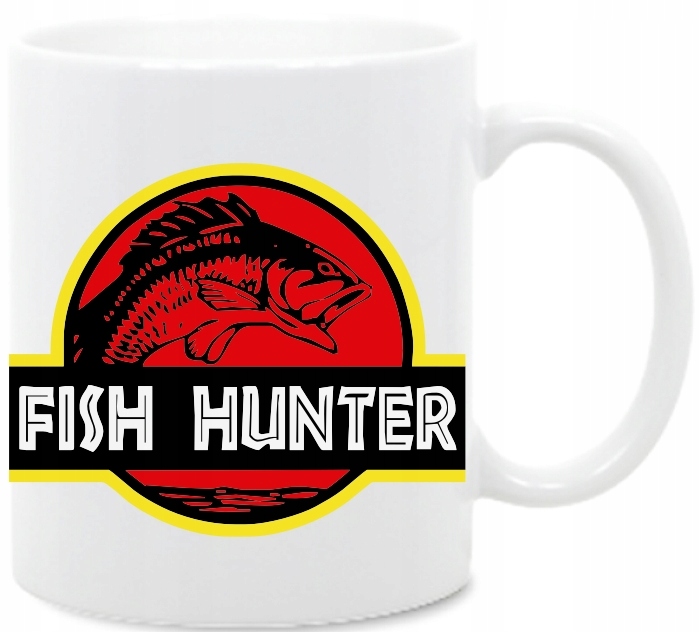 Ryby Wędkarstwo, fish hunter, kubek