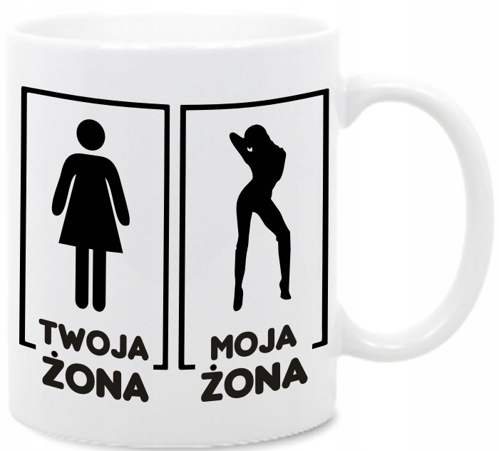 Twoja Żona Moja Żona śmieszny, kubek