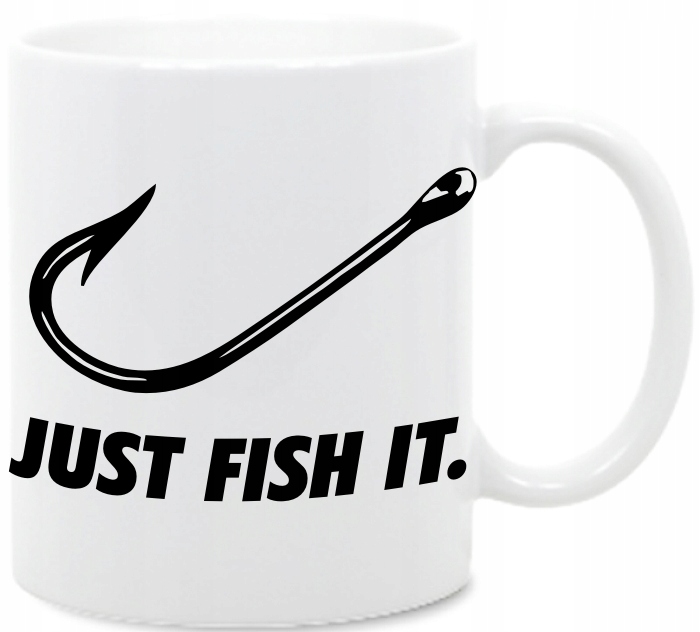 Just Fish It Ryby Wędkarstwo haczyk, kubek