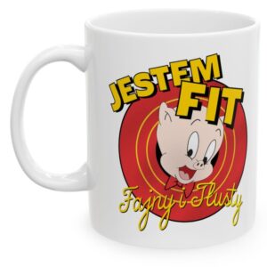 Jestem FIT Fajny i Tłusty, Gruby, Fitness, Kubek