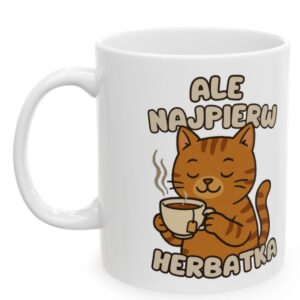 Ale Najpierw Herbatka, Herbata, Kot, Kubek