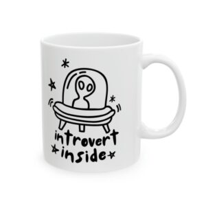 Introvert Inside, Introwertyk w środku, Obcy, Alien, Kubek