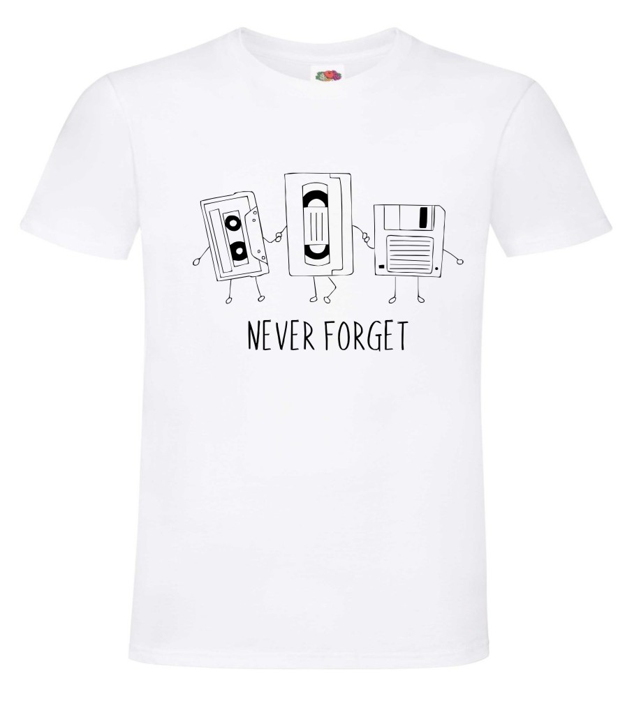 Never Forget, dyskieteka vhs 80 T-shirt, koszulka - obrazek 4