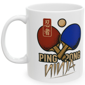Ping Pong PingPong Ninja, Paletki, Kubek