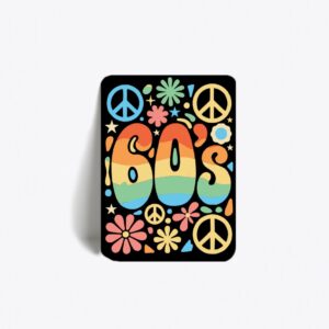 Flower Power 60’s – magnes PLA retro z efektem UV 3D