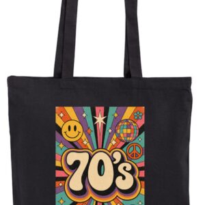 torba Lata 70's – bawełniana z nadrukiem retro