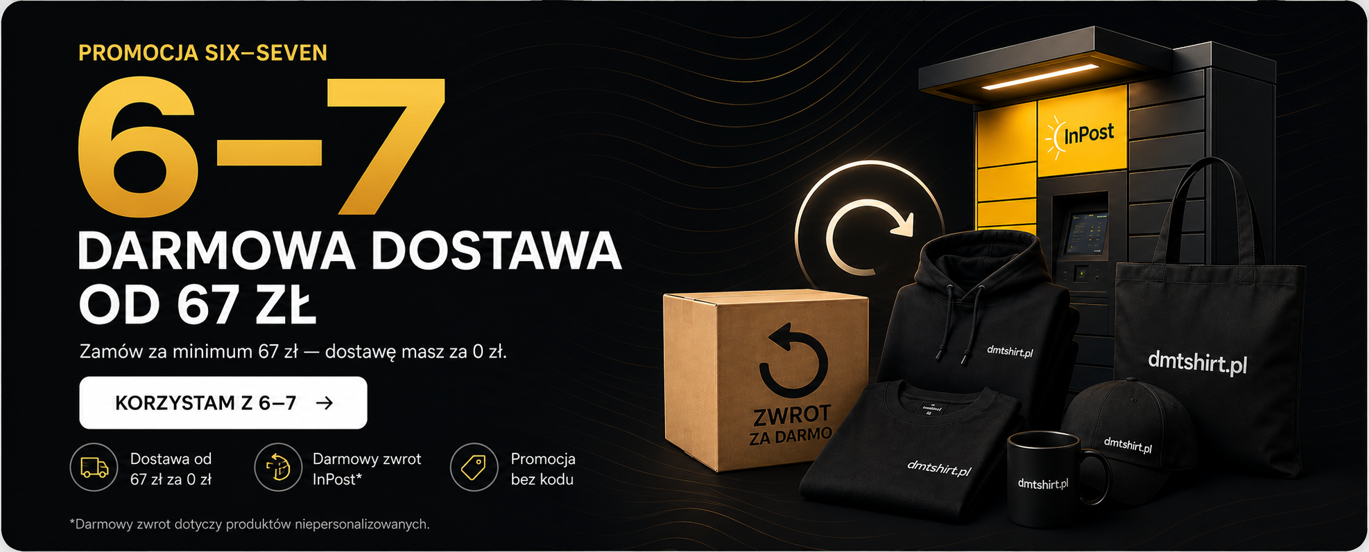 Promocja Six-Seven – darmowa dostawa od 67 zł