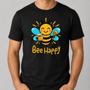 Koszulka pszczelarska bee happy