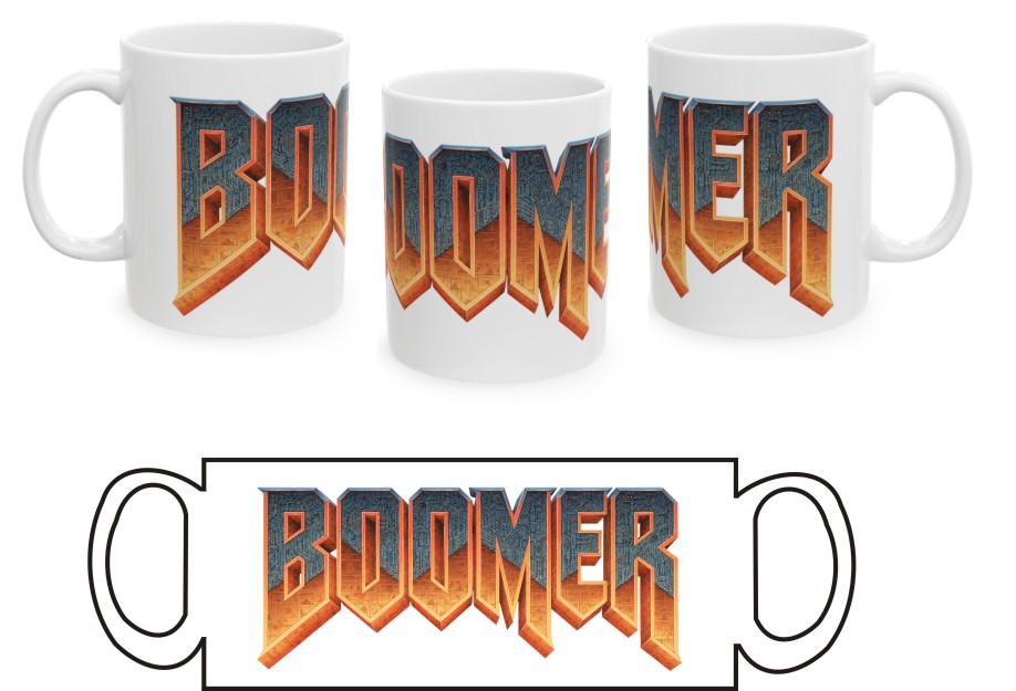 Boomer Shooter – kubek retro gracza 330 ml - obrazek 3