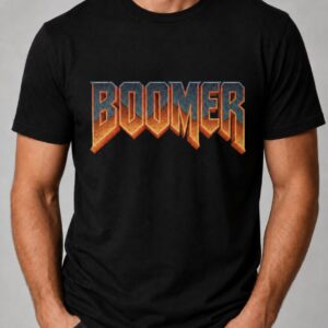 Boomer Shooter – Koszulka męska retro gracza