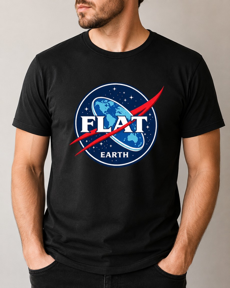 Koszulka flat earth