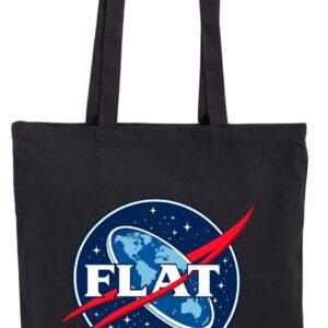 Flat Earth - torba bawełniana z płaską Ziemią