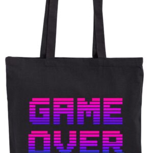 Game Over Neon Arcade 80s – torba bawełniana dla gracza