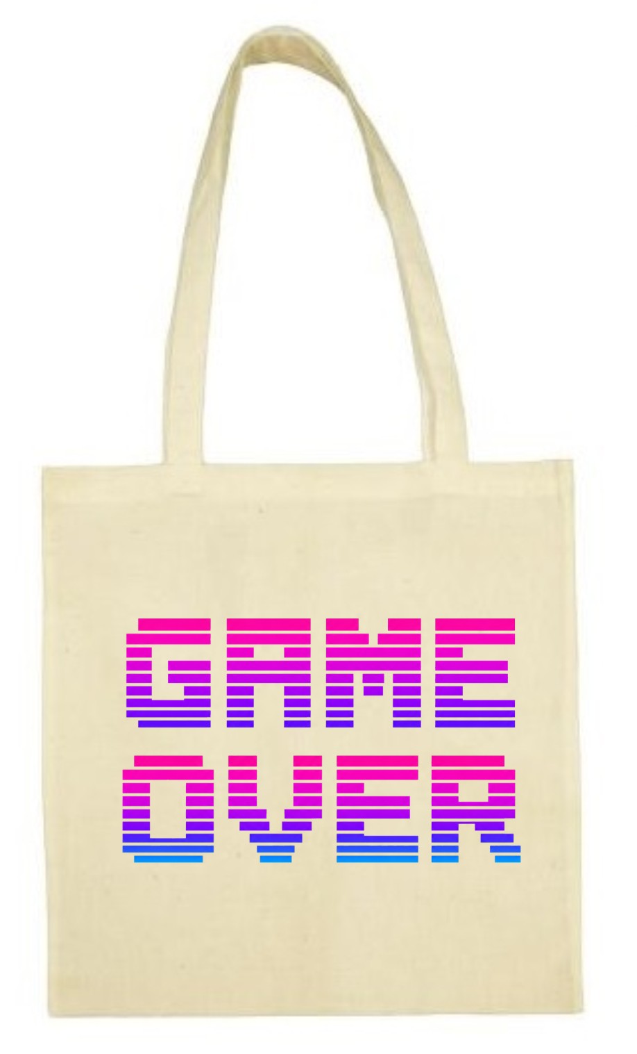 Game Over Neon Arcade 80s – torba bawełniana dla gracza - obrazek 2