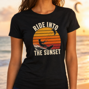Koszulka Ride Into the Sunset – damska kitesurfing