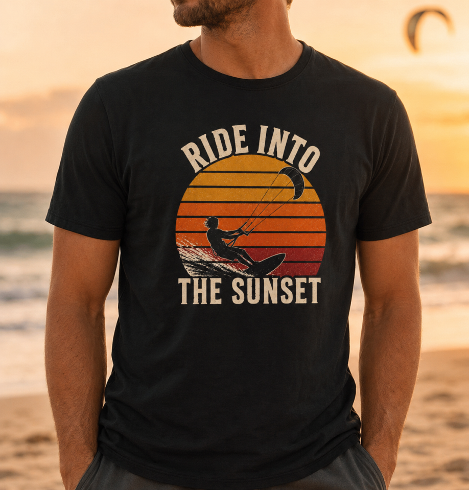 Koszulka Ride Into the Sunset – męska kitesurfing