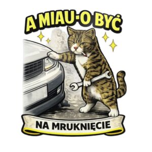 naklejka Kot Mechanik