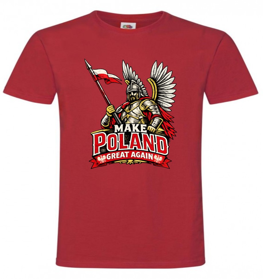Make Poland Great Again – koszulka z husarzem - obrazek 4