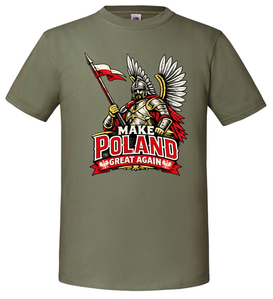 Make Poland Great Again – koszulka z husarzem - obrazek 5