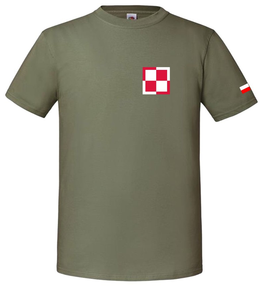 Polska Szachownica Wojskowa – męska koszulka patriotyczna - obrazek 3
