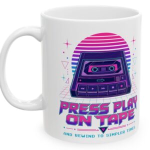 Press Play on Tape, Play na kasecie – kubek ceramiczny 330 ml