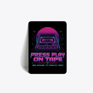Press Play on Tape, Play na kasecie – magnes na lodówkę UV 3D