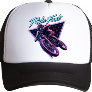 Czapka Ride Fast Neon DH - Czapka trucker MTB i Downhill