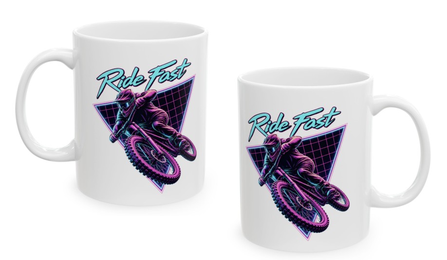 Ride Fast Neon DH - Kubek MTB i Downhill 330 ml - obrazek 2