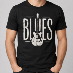 Blues w Duszy – koszulka z gitarą dla fana bluesa