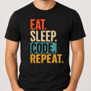 koszulka Eat Sleep Code Repeat