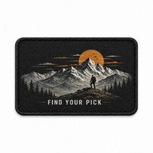 naszywka Find Your Pick dla miłośników gór