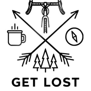 naklejka Get Lost wypukła