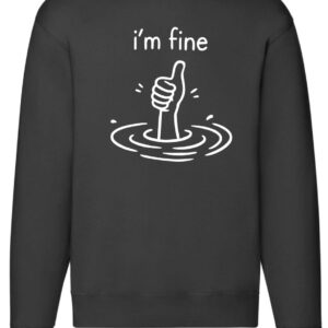 bluza I’m Fine – z kciukiem do góry