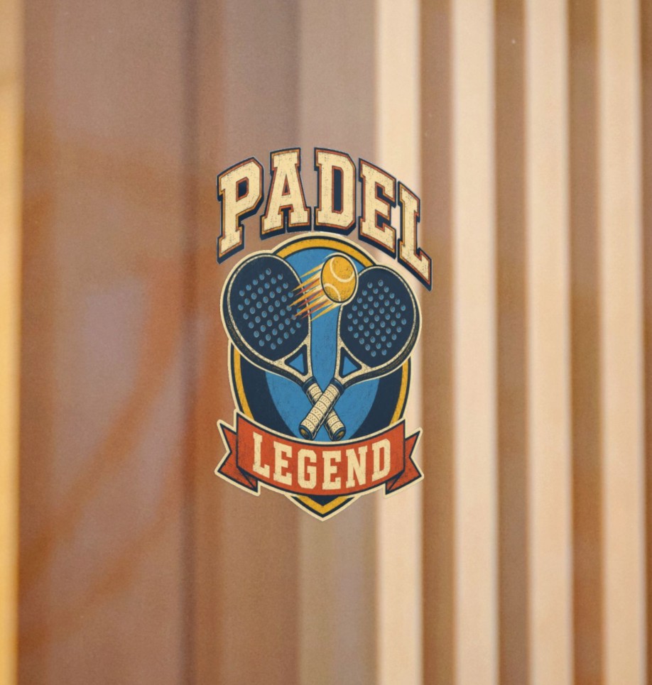 Padel Legend – wypukła naklejka UV DTF 90 × 70 mm - obrazek 4