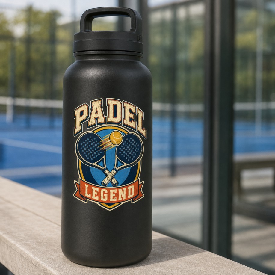 Padel Legend – wypukła naklejka UV DTF 90 × 70 mm - obrazek 5