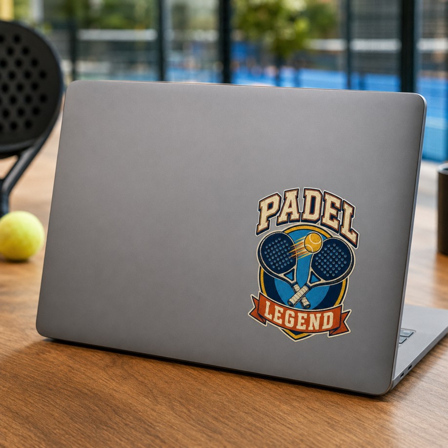 Padel Legend – wypukła naklejka UV DTF 90 × 70 mm - obrazek 2