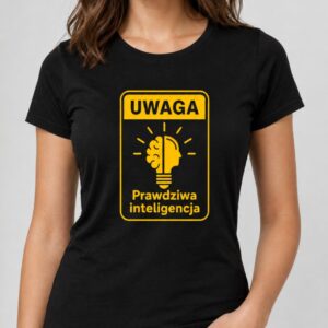Koszulka Prawdziwa Inteligencja nie AI