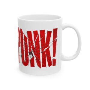 kubek Broken Punk z nadrukiem rozbitego szkła
