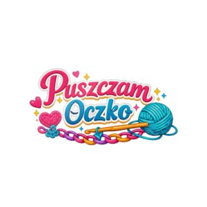 Puszczam Oczko ;-) - Szydełkowanie – wypukła naklejka UV DTF 90x45