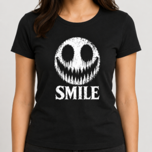 SMILE koszulka z motywem horroru.