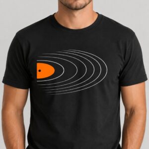 koszulka Vinyl Orbit – z motywem płyty winylowej